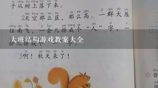 大班结构游戏教案大全