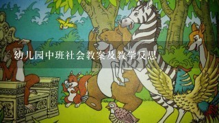 幼儿园中班社会教案及教学反思