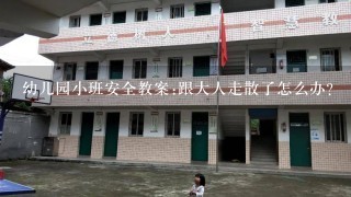 幼儿园小班安全教案:跟大人走散了怎么办？