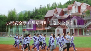 小班安全学习舞蹈课时注意安全教案