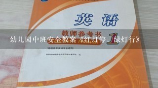 幼儿园中班安全教案《红灯停，绿灯行》