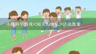 小班科学游戏<雨天的快乐>活动教案