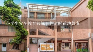 小学生安全教育锻炼身体适时适地教案