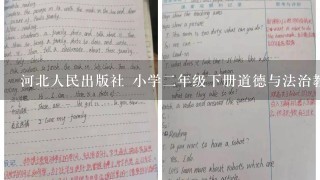 河北人民出版社 小学二年级下册道德与法治教案