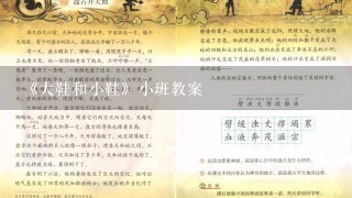 《大鞋和小鞋》小班教案