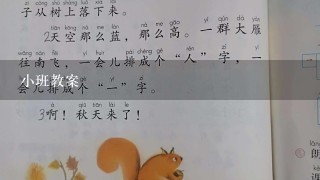 小班教案