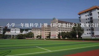 小学一年级科学上册《科学是什么》教案设计