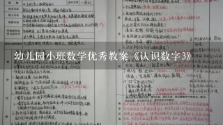 幼儿园小班数学优秀教案《认识数字3》