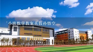 '小班数学教案真假孙悟空