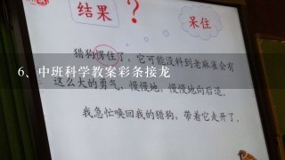 中班科学教案彩条接龙