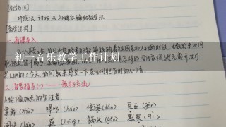 初一音乐教学工作计划