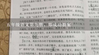 五年级语文第九册：郑成功教案