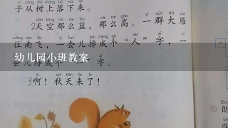 幼儿园小班教案