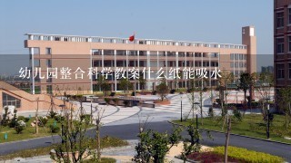 幼儿园整合科学教案什么纸能吸水