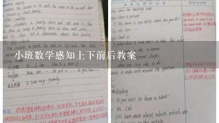 小班数学感知上下前后教案