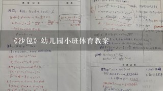 《沙包》幼儿园小班体育教案