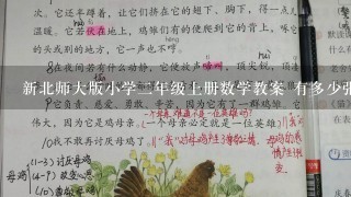 新北师大版小学二年级上册数学教案 有多少张贴画