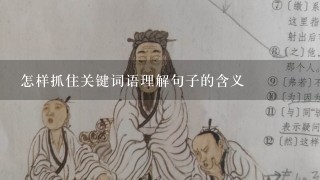 怎样抓住关键词语理解句子的含义