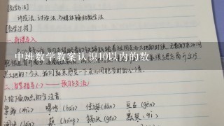 中班数学教案认识10以内的数