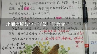 北师大版数学七年级上册教案