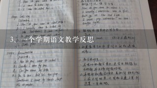 一个学期语文教学反思