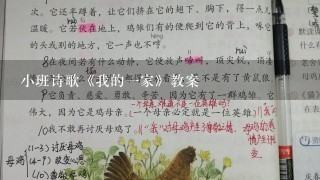 小班诗歌《我的一家》教案