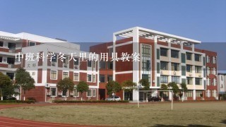 中班科学冬天里的用具教案