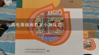 远离电源插座教案小班反思