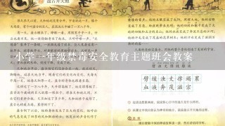 小学1年级禁毒安全教育主题班会教案