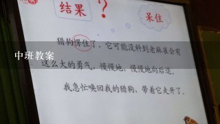 中班教案