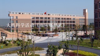 大班科学活动《雨从哪里来》