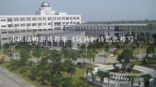 小班结构游戏教案《玩具》该怎么样写