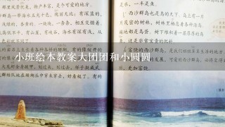 小班绘本教案大团团和小圆圆