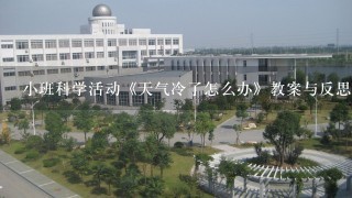 小班科学活动《天气冷了怎么办》教案与反思