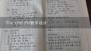 The Odd Pet教学设计