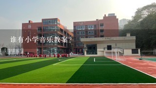 谁有小学音乐教案？