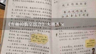 《有趣的数字组合》大班教案