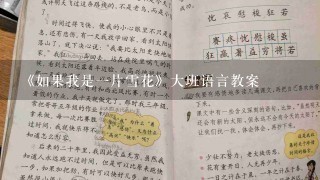 《如果我是1片雪花》大班语言教案