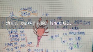 幼儿园《哪些是圆的》教案及反思