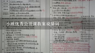 小班优秀公开课教案说量词