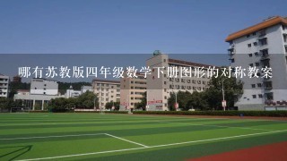 哪有苏教版4年级数学下册图形的对称教案