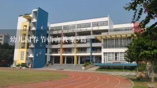 幼儿园春节语言教案5篇