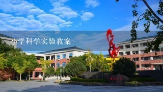 小学科学实验教案