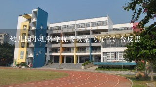 幼儿园小班科学优秀教案《5官》含反思