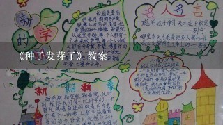 《种子发芽了》教案