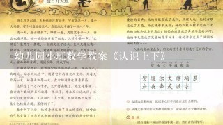 幼儿园小班数学教案《认识上下》