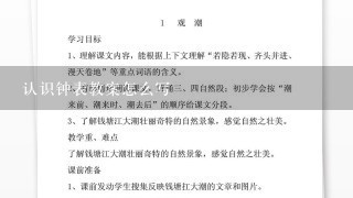 认识钟表教案怎么写