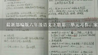 最新部编版6年级语文下册第1单元习作：家乡的风俗教案教学设计