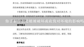 你了解什么是植被破坏或砍伐对环境的影响吗？这些行为会对哪些动物造成伤害或者威胁到他们的生存状况？