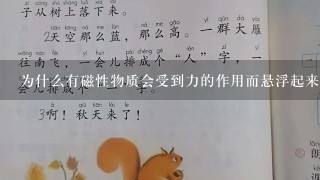 为什么有磁性物质会受到力的作用而悬浮起来